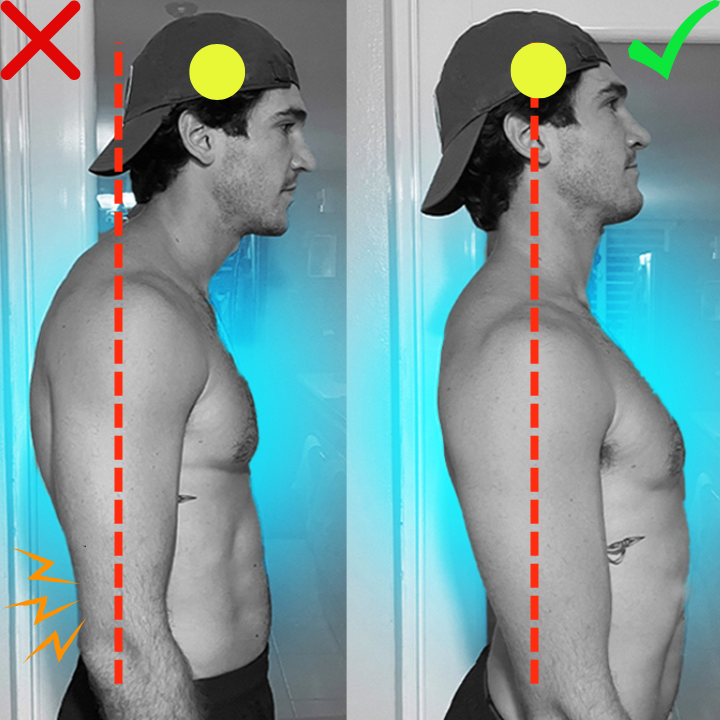 Straight Back Support Posture Correction Upright Posture Back Stabiliser  Release Neck Pain