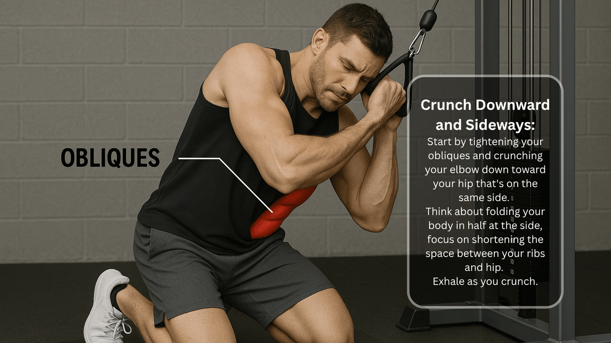 How to Do a Cable Oblique Crunch (With Perfect Form)